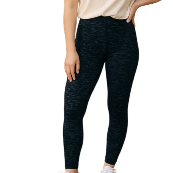 Columbia Glacial Fleece Printed Leggings Blue Space Dye Base Layer L - Picture 1 of 12